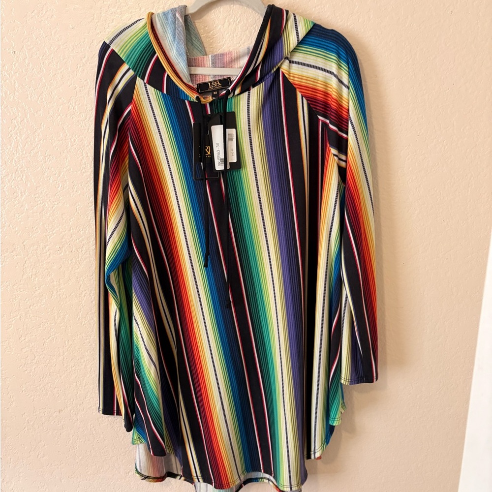 L&B Multicolor Striped Hoodie